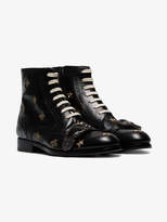 Thumbnail for your product : Gucci wasp motif buckled boots