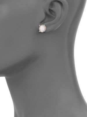 Ippolita Rock Candy Mother-Of-Pearl, Clear Quartz & Sterling Silver Mini Stud Earrings