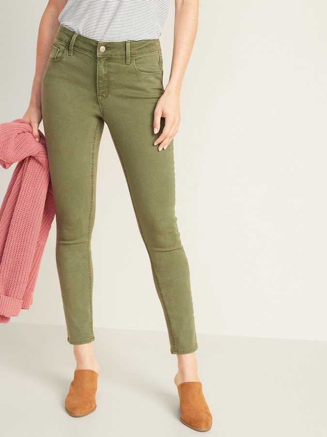 petite colored skinny jeans