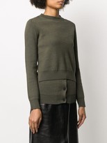 Thumbnail for your product : Alexander McQueen Layered Effect Crew Neck Jumper