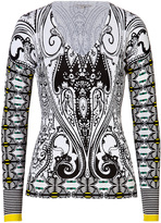 Thumbnail for your product : Etro Stretch Silk Patterned Knit Pullover