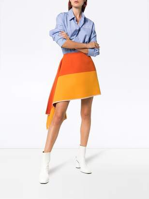 Calvin Klein striped blanket skirt