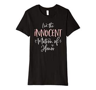 Womens Innocent Matron of Honor Group Matching Bachelorette Party Premium T-Shirt