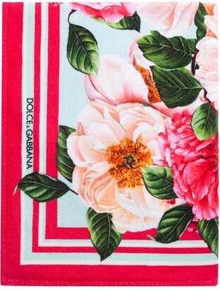 Dolce & Gabbana Floral-Print Cotton Scarf