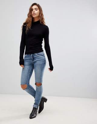 Cheap Monday Original Tight Fit Jean with Busted Knees