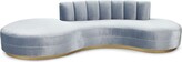 Thumbnail for your product : Haute House Layla Channel Tufted Curved Sofa 121"