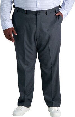 Haggar Men's Cool 18 Pro Classic Fit Flat Front Pant-Regular and Big & Tall Sizes