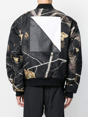 Alexander Wang branch print bomber jacket