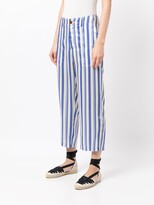 Thumbnail for your product : Jejia Cropped Striped Trousers