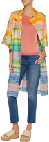 Thumbnail for your product : Missoni Belted Striped Crochet-Knit Coat
