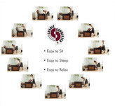 Thumbnail for your product : LifeStyle Solutions Renaissance Convertible Sofa