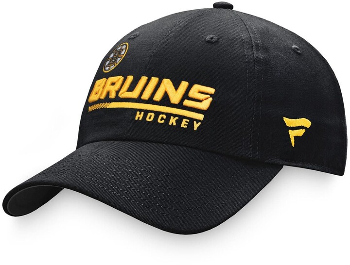 Men's Fanatics Branded Heather Gray Boston Bruins Logo Adjustable Hat
