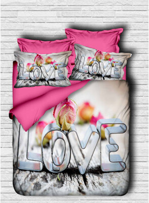 Asir Group INC Pink/Blue/White Microfiber 3 Piece Devet Cover Set