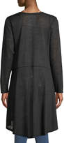 Thumbnail for your product : Neiman Marcus Ruffle-Front Duster Cardigan