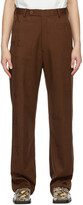 Thumbnail for your product : Martine Rose Brown Slate Trousers