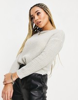 Thumbnail for your product : Parisian fisherman knit jumper co-ord in stone