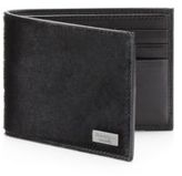 Thumbnail for your product : Ferragamo Calf Hair & Leather Billfold Wallet