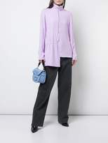 Thumbnail for your product : Tibi modern drape zip front tunic top