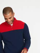 Thumbnail for your product : Old Navy Color-Blocked 1/4-Zip Sherpa Popover for Men