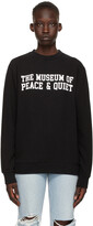 Thumbnail for your product : Museum of Peace & Quiet Black Cotton Campus Sweatshirt