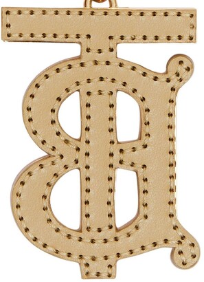 Burberry Monogram Motif Two-tone Leather Key Charm