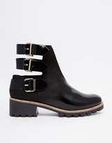 Thumbnail for your product : Miista Cecilia Buckle Cut Out Flat Ankle Boots