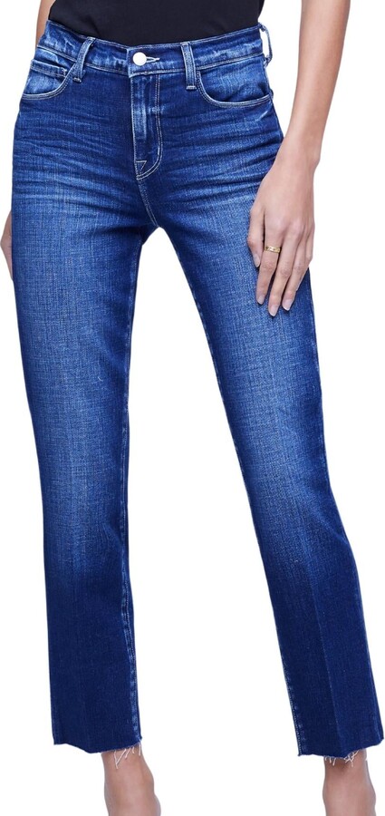 L'Agence Sada Hi-Rise Crop Slim Jean In Frisco