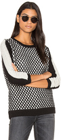 Thumbnail for your product : Shae Crew Neck Sweater in Black & White