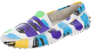 Tod's Printed Leather Loafers