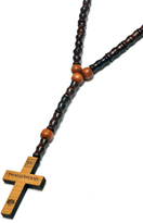 Thumbnail for your product : SwaggWood Rosary Beads with Cross Wood Pendant