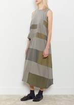 Thumbnail for your product : Y's Sleeveless Patchwork Dress Khaki