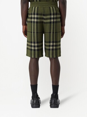Burberry Check-Pattern Knee-Length Shorts