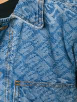 Thumbnail for your product : Diesel jacquard logo denim shirt-jacket