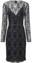 Thumbnail for your product : L'Agence Charcoal Lace Overlay Dress