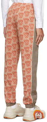 Gucci Orange Tiger Heads Lounge Pants