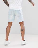 Thumbnail for your product : Pull&Bear Slim Fit Denim Shorts In Light Blue