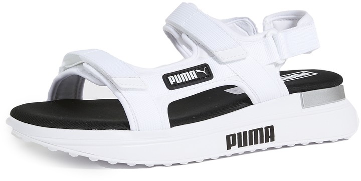 puma closed toe sandals