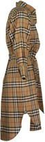 Thumbnail for your product : Burberry Vintage Check Cotton Tie-waist Shirt Dress Antique Yellow