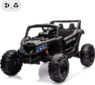 LumiParty 24V Kids Ride-On UTV with Remote Control, Battery-Powered Electric Car Toy with USB & Music
