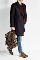 Thumbnail for your product : Valentino Camouflage Printed Backpack with Leather