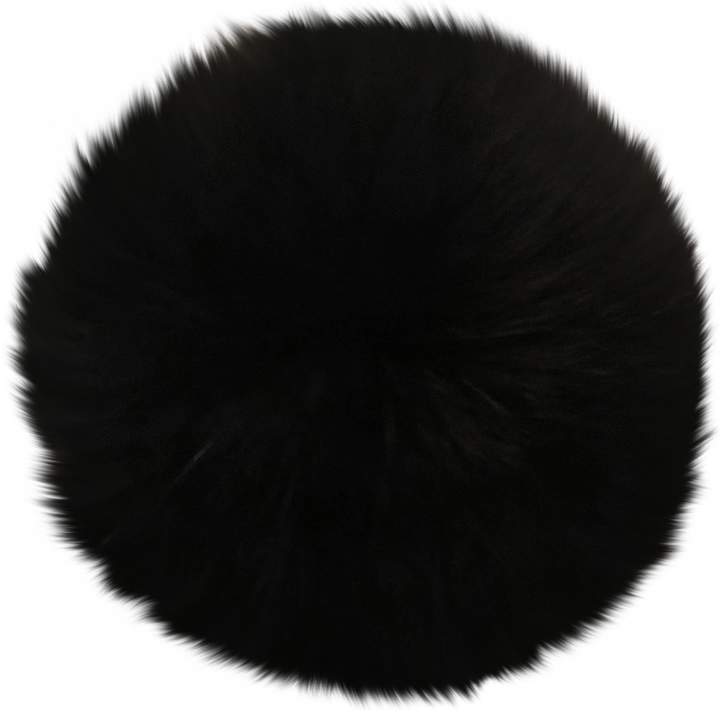 navy fur bag