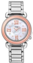 Thumbnail for your product : Fendi Selleria Diamond, Mother-Of-Pearl & Two-Tone Stainless Steel Watch Head