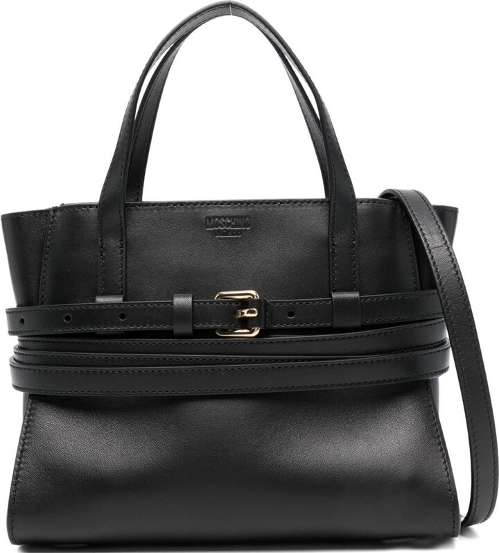 Moschino Tie Me Small Leather Handbag