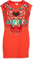 Thumbnail for your product : Kenzo Sleeveless Tiger Stretch-Jersey Dress, Orange, Size 2Y-5Y