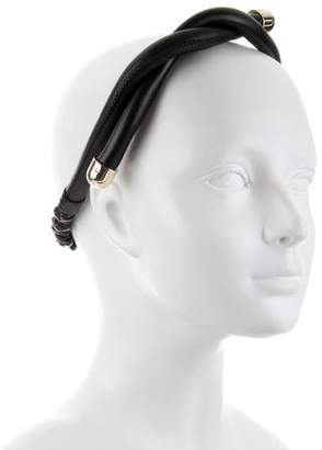 Colette Malouf Leather Twist Headband