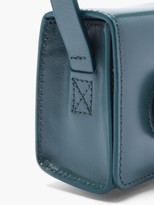 Thumbnail for your product : Lemaire Camera Mini Grained-leather Cross-body Bag - Dark Green