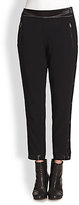 Thumbnail for your product : Rag and Bone 3856 Workingham Satin-Trimmed Break-Away Pants