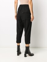 Thumbnail for your product : Rick Owens Drawstring Cropped Trousers