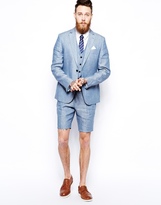 Thumbnail for your product : ASOS Slim Fit Shorts In 100% Linen