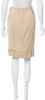 Thumbnail for your product : J. Mendel Suede Knee-Length Skirt